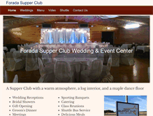 Tablet Screenshot of foradasupperclub.com